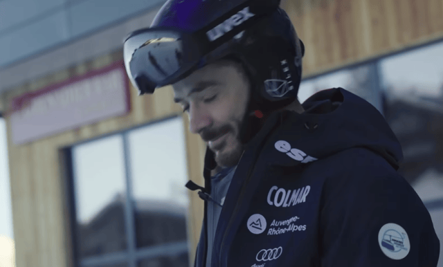 Le skieur Cyprien Sarrazin a rechaussé les skis près d'un an après sa terrible chute