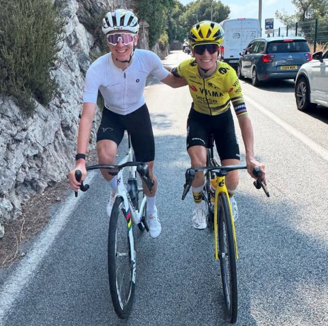 Tadej Pogacar et Pauline Ferrand-Prévot ont partagé une « balade à vélo »